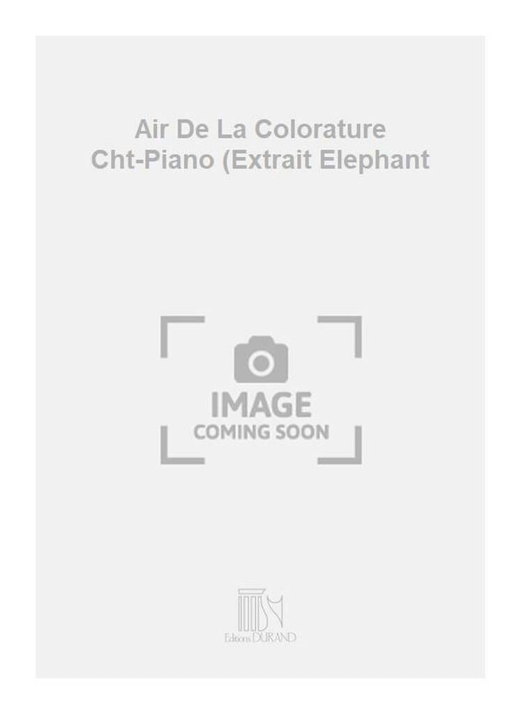 Air de la Colorature. Joseph Merrick - Laurent Petitgirard - Partition