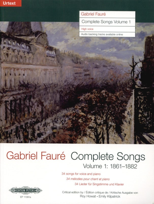 Complete songs Volume 1 Voix Haute - FAURÉ - Partition - Mélodies