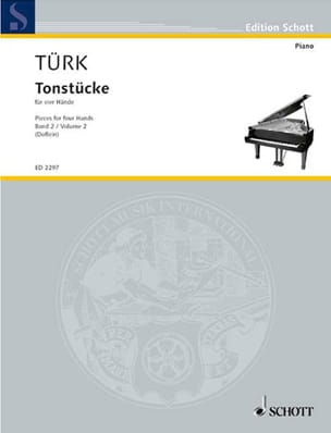 Tonstücke Volume 2. 4 Mains Daniel Gottlob Türk Partition Piano
