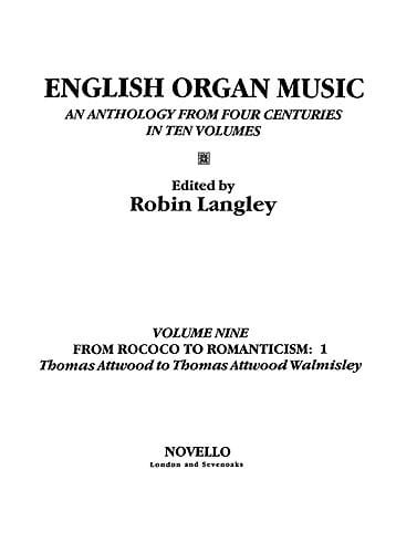 English Organ Music Book 9 Partition