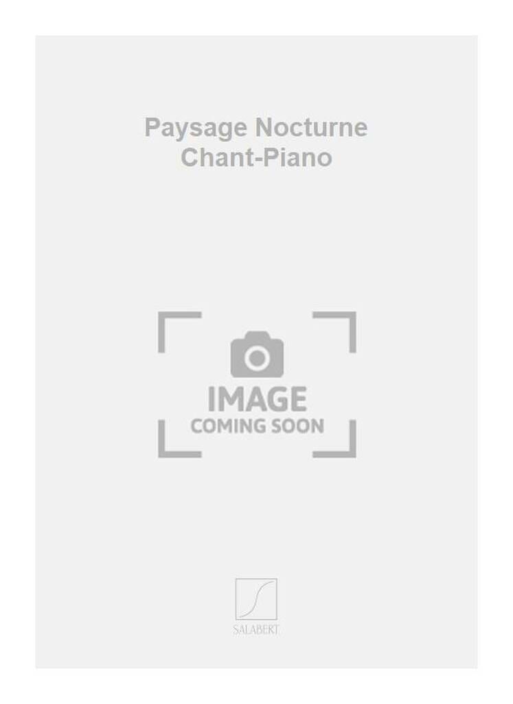 Paysage Nocturne Jean Rivier Partition Piano