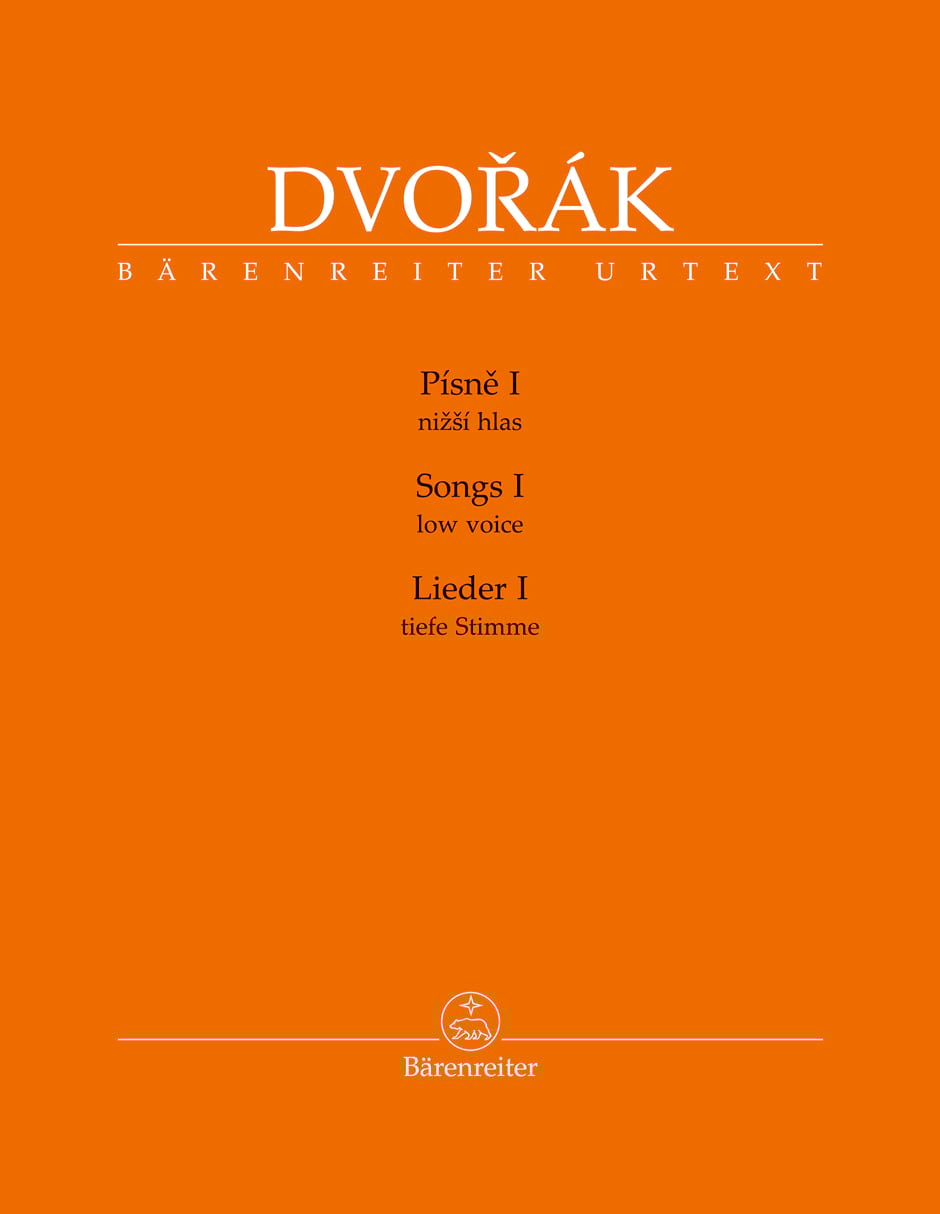 Lieder Voix grave Volume 1 DVORAK Partition Mélodies