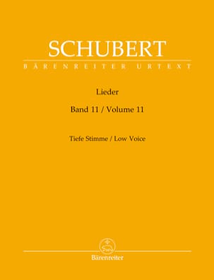Parcourir les pages de Lieder Volume 10 - Voix grave - SCHUBERT - Partition - Mélodies