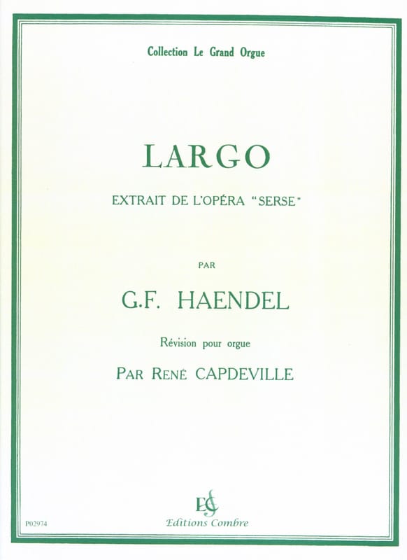Largo HAENDEL Partition Orgue