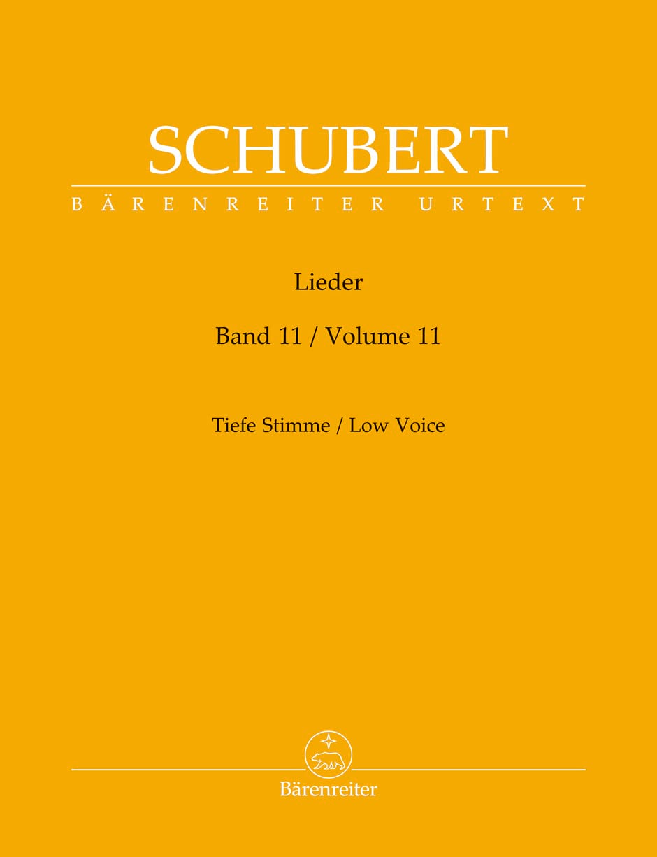 Lieder Volume 10 - Voix grave SCHUBERT Partition Mélodies