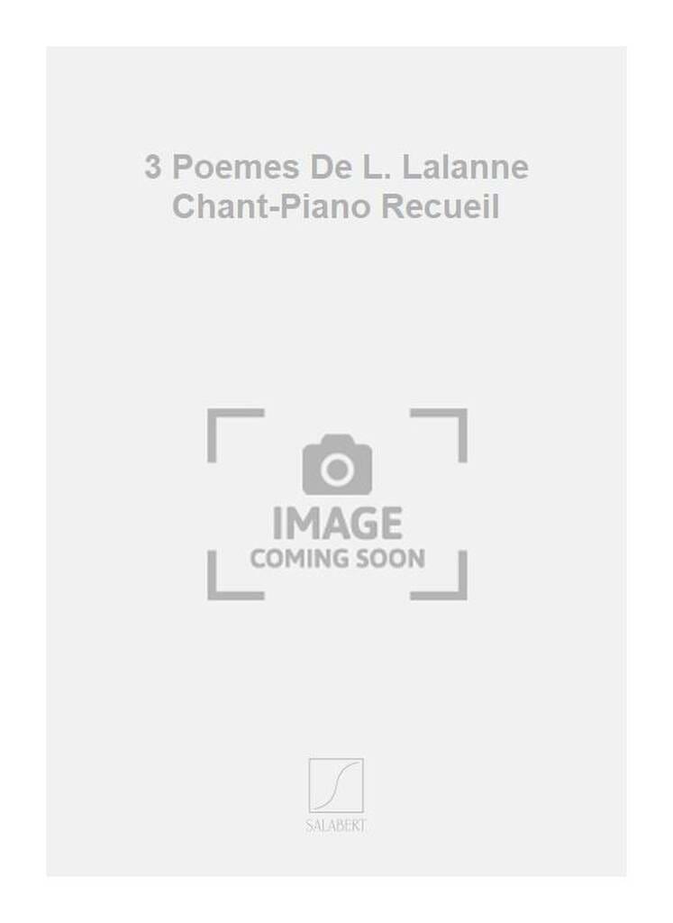 3 Poèmes de Louise Lalanne POULENC Partition Mélodies