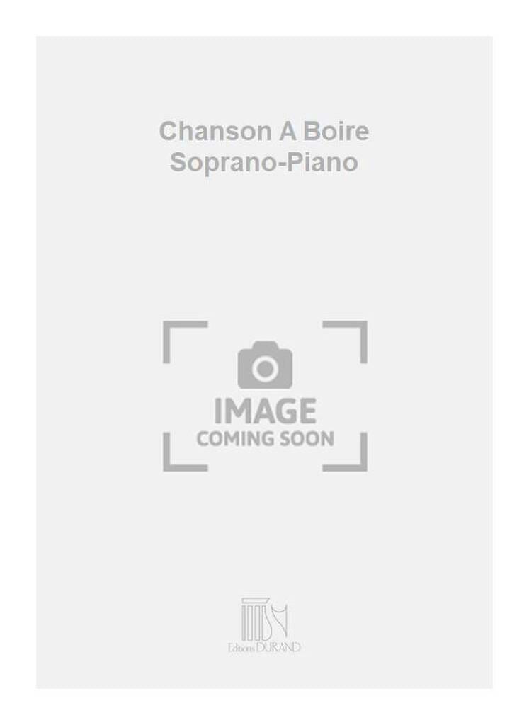 Chanson A Boire - Voix Haute RAVEL Partition Mélodies