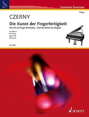 L' Art de Délier les Doigts Opus 699 et 740 CZERNY Partition Piano