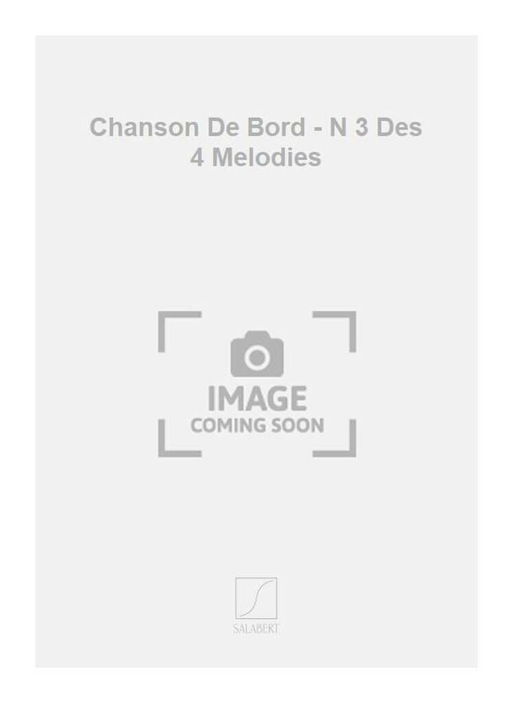 Chanson de Bord Guy Ropartz Partition Mélodies