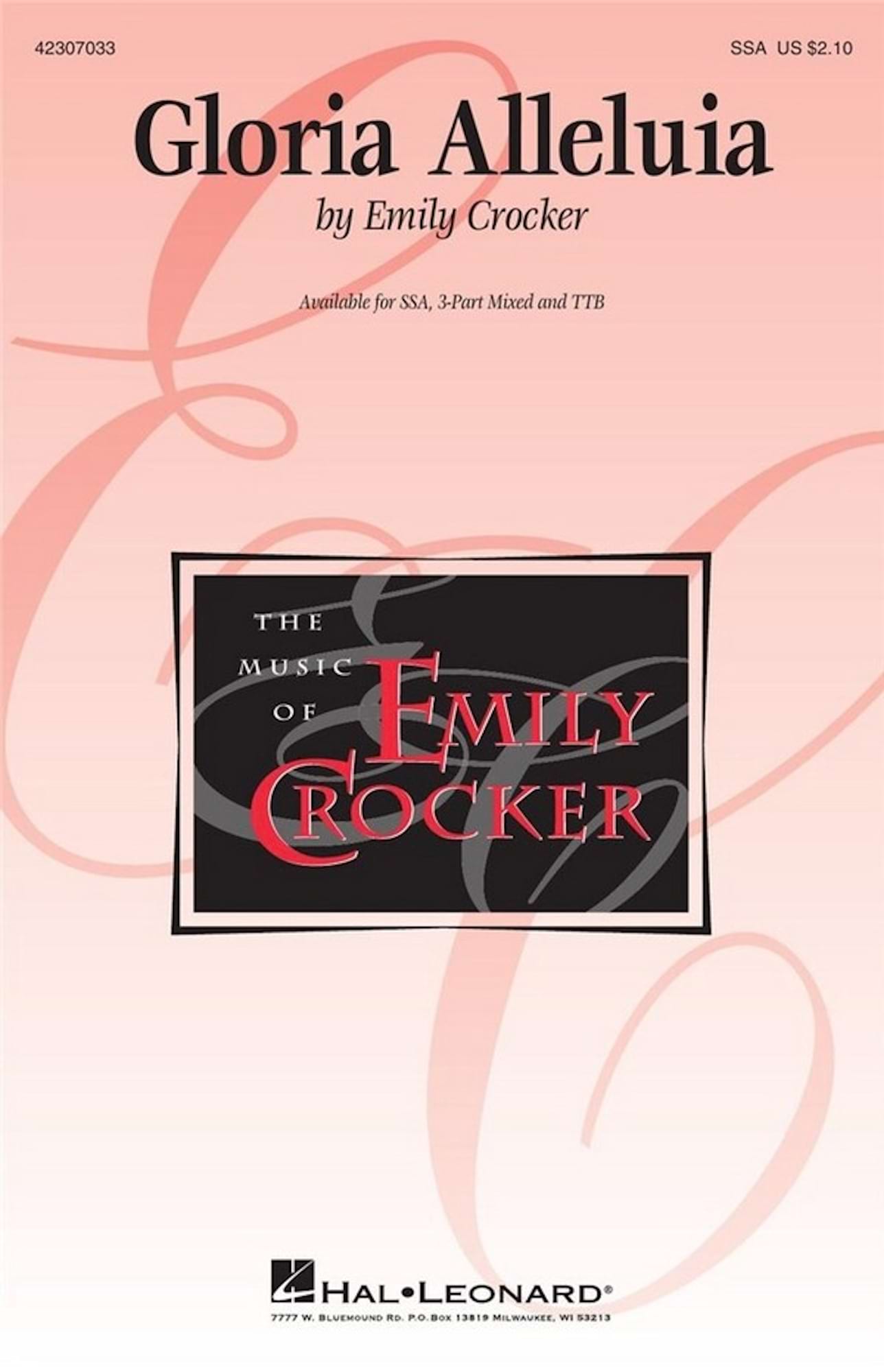 Gloria Alleluia - SSA Emily Crocker Partition Chœur