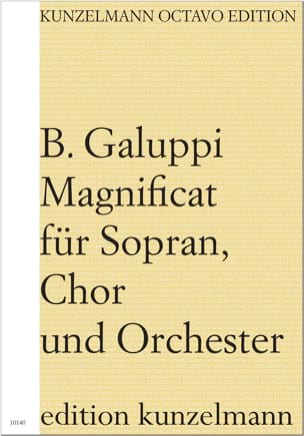 Magnificat. Conducteur Baldassare Galuppi Partition Chœur
