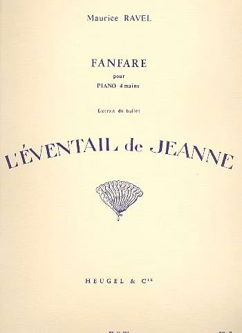 Fanfare L'Eventail de Jeanne - 4 Mains RAVEL Partition Piano