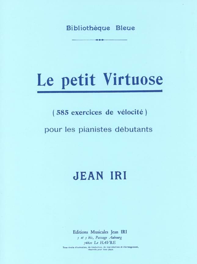 Le Petit Virtuose Jean Iri Partition Piano