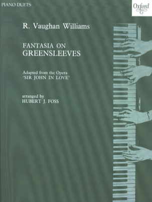 Fantasia On Greensleeves. 4 Mains WILLIAMS VAUGHAN Partition Piano