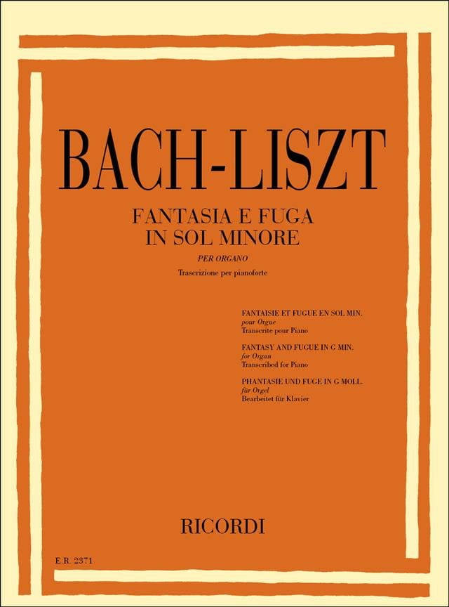Fantaisie et Fugue En Sol Mineur. Bwv 542