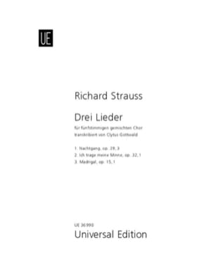 3 Lieder Richard Strauss Partition Chœur