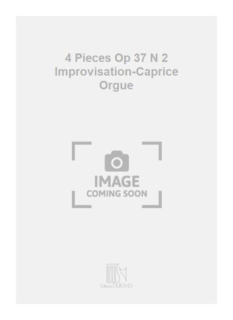 Improvisation-Caprice Op. 37-2 Joseph Jongen Partition Orgue
