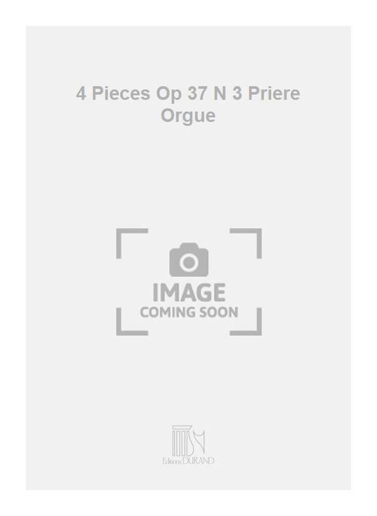 Prière Op. 37-3 Joseph Jongen Partition Orgue