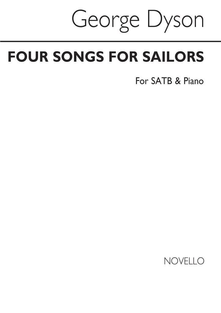 Four Songs For Sailors - Dyson George - Partition - Chœur
