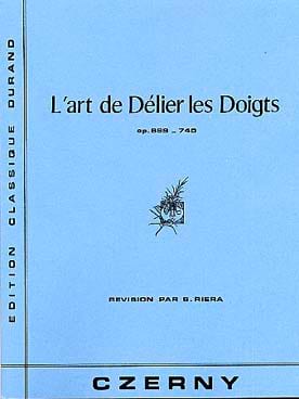 L'art de Délier les Doigts Opus 699 / 740 CZERNY Partition Piano