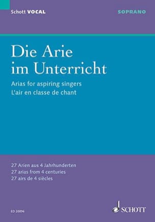 Die Arie im Unterricht. Soprano Partition Recueils