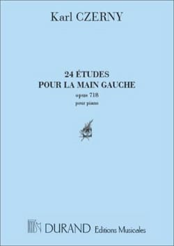 24 Etudes Pour la Main Gauche Opus 718 CZERNY Partition Piano