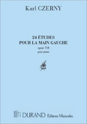 24 Etudes Pour la Main Gauche Opus 718 - CZERNY - Partition - Piano