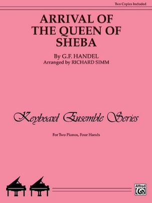 Arrival of queen of Sheba. 2 Pianos HAENDEL Partition Piano