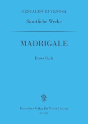 Madrigaux Livre 5 Carlo Gesualdo Partition Chœur
