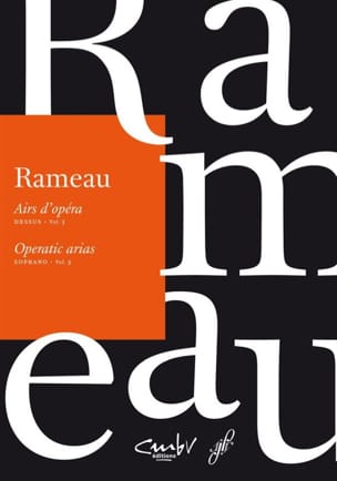Airs d'opéra. Dessus Volume 3 RAMEAU Partition Opéras