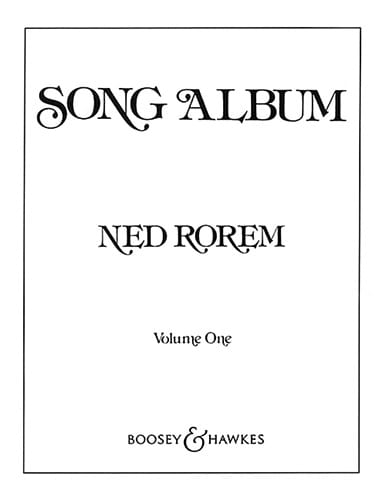 Song Album Volume 1 - Ned Rorem - Partition - Mélodies