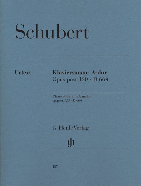 Sonate pour piano en La majeur D 664 Opus posthume 120 - SCHUBERT