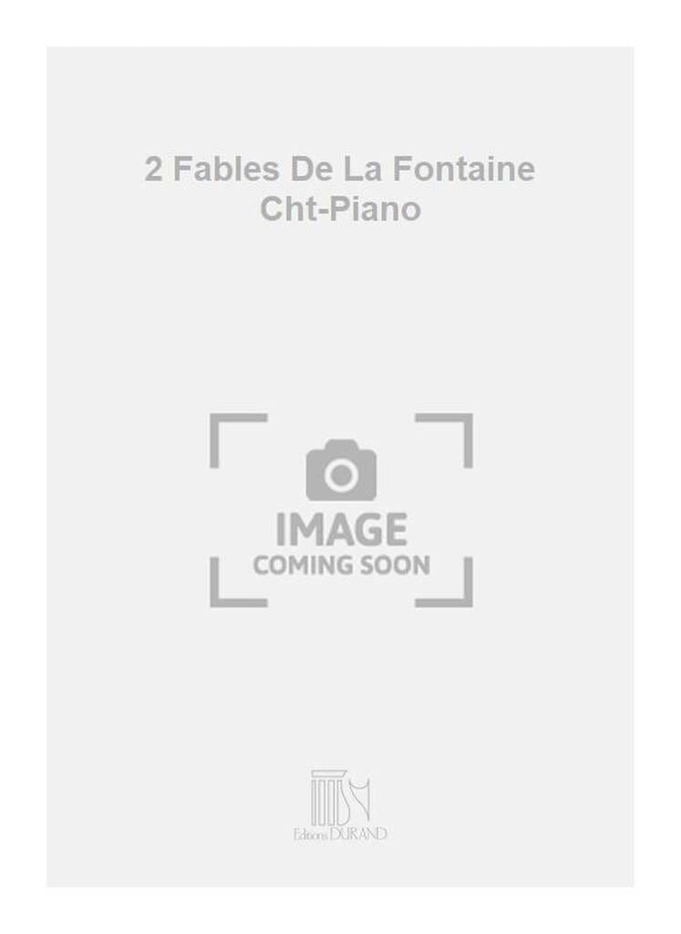 2 Fables de la Fontaine Maurice Delage Partition Mélodies