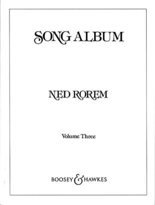 Song Album Volume 3 Ned Rorem Partition Mélodies