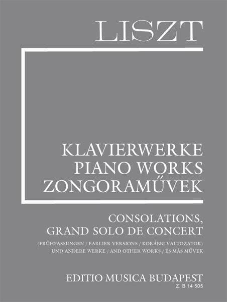 Consolations et autres pièces. Supplément 10 LISZT Partition Piano