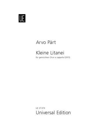 Kleine Litanei PÄRT Partition Chœur