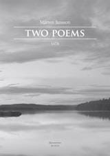 Two Poems Marten Jansson Partition Chœur