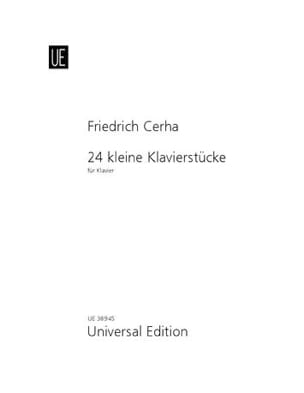 24 Kleine Klavierstucke Friedrich Cerha Partition Piano
