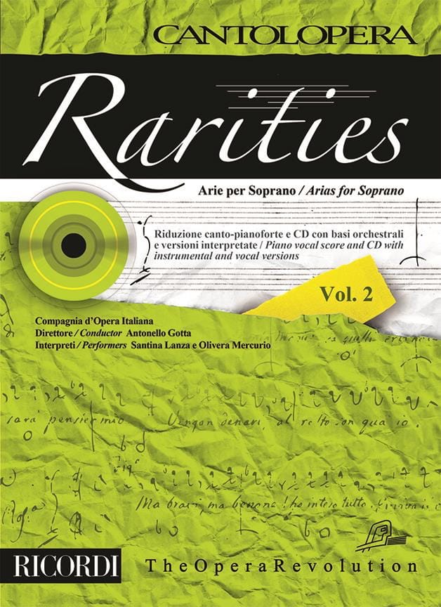 Rarities. Arie per soprano Volume 2 - Partition - Opéras