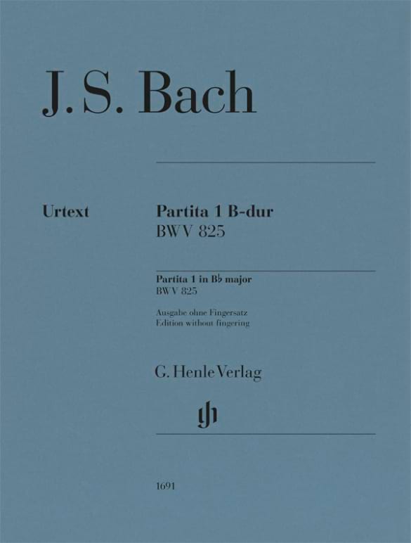 Partita 1 en Si bémol majeur BACH Partition Piano
