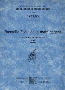Nouvelle Ecole de la main gauche Op 861 CZERNY Partition Piano