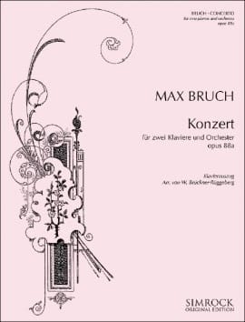 Concerto pour 2 Pianos Opus 88a. 3 Pianos BRUCH Partition Piano