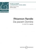 Da Pacem Domine Rhiannon Randle Partition Chœur