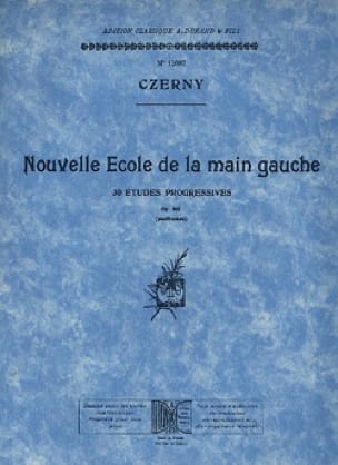 Nouvelle Ecole de la main gauche Op 861 CZERNY Partition Piano