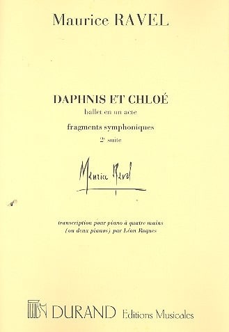 Daphnis et Chloé 2ème Série. 4 Mains Ou 2 Pianos. - RAVEL - Partition