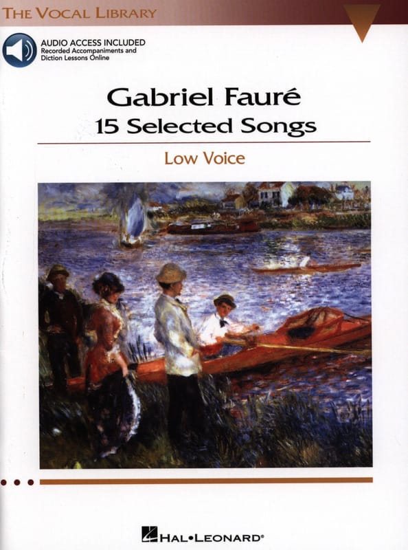 15 Selected Songs. Voix Grave FAURÉ Partition Mélodies