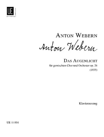 Das Augenlicht Op. 26 - WEBERN - Partition - Chœur