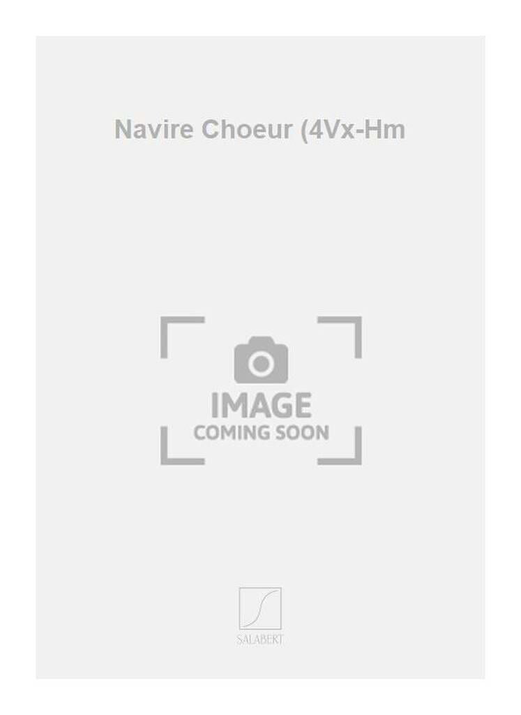 Le Navire. Guy Ropartz Partition Chœur