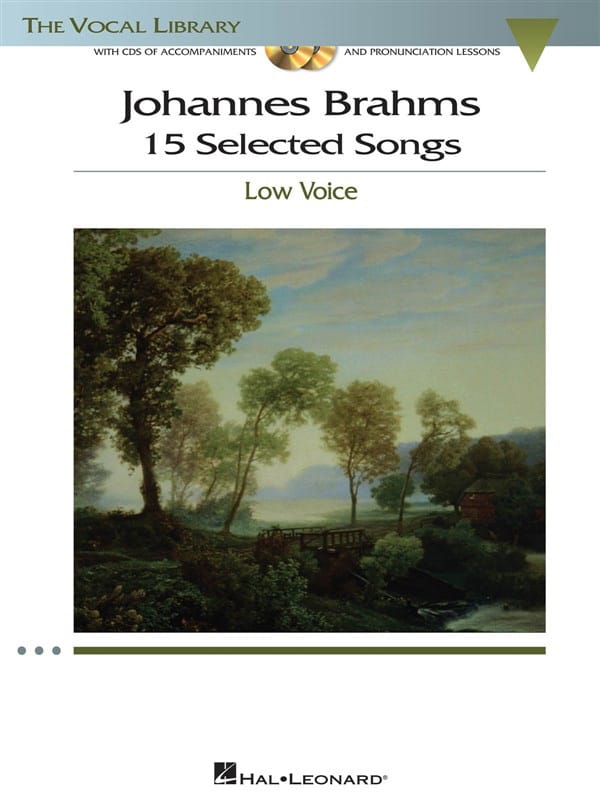 15 Selected Songs. Voix Grave BRAHMS Partition Mélodies