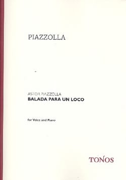 Balada para un loco Astor Piazzolla Partition Mélodies
